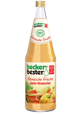 Beckers Bester Heimische Früchte Apfel-Rhabarber 6/1,0L
