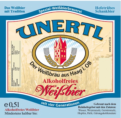 Unertl Weißbier Alkoholfrei 20/0,5L